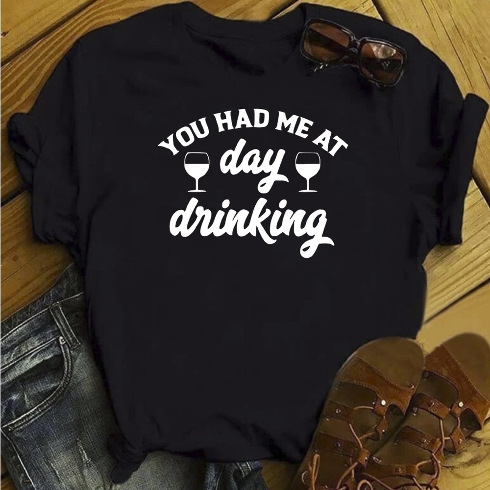 Day Drinking - Black Tee